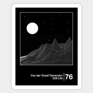 Van der Graaf Generator / Minimal Style Graphic Artwork Design Magnet